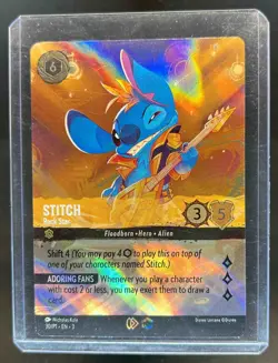 Disney Lorcana Stitch Rock Star Store Championship Enchanted Promo #30/P1 - Image 1