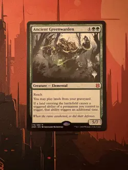 MTG Ancient Greenwarden Promo Pack: Zendikar Rising 178/280 Regular Promo - Image 1