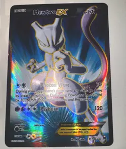 Pokemon Mewtwo EX Holo Full Art Ultra Rare TCG Card 157/162 - Image 1