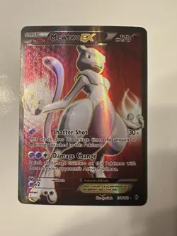 Pokemon Mewtwo EX TCG Full Art Holo Ultra Rare Card Breakthrough 157/162 - Image 1