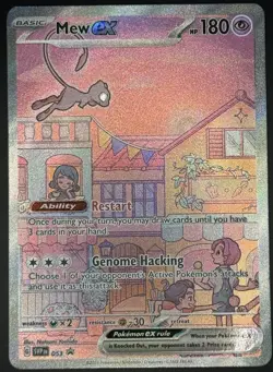Pokemon TCG Mew ex Full Art SIR Promo Holo 151 UPC 053 NM - Image 1