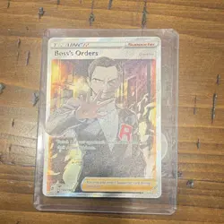 Pokemon Boss's Orders Trainer Supporter Holo Rare 058/072 Deck Exclusives Card - Image 1