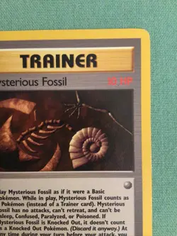 1st Edition Fossil Set Mysterious Fossil 62/62 Pokemon Trainer Card New - Image 2