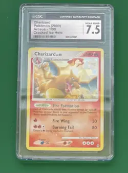 Pokemon - Charizard Cracked Ice Holo Arceus 1/99 CGC 7.5 Near Mint+! - Image 1