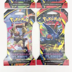 Pokemon TCG Mega Evolution Phantasmal Flames 4x Sleeved Booster Pack Art Set NEW - Image 3