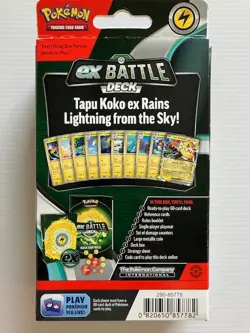 POKEMON ex BATTLE DECK Tapu KOKO (60) Card PACK Level 1 SEALED BOX Pokemon - Image 2