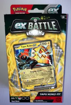 POKEMON ex BATTLE DECK Tapu KOKO (60) Card PACK Level 1 SEALED BOX Pokemon - Image 3