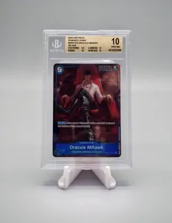 BGS 10 Pristine - Dracule Mihawk Parallel Art OP01-070 - One Piece Romance Dawn - Image 1