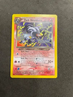 Dark Houndoom Neo Destiny 7/105 Unlimited Holo Swirl Pokemon TCG LP - Image 1