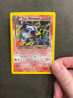 Dark Houndoom Neo Destiny 7/105 Unlimited Holo Swirl Pokemon TCG LP - Image 2
