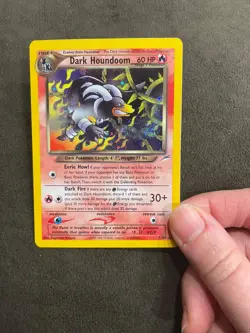 Dark Houndoom Neo Destiny 7/105 Unlimited Holo Swirl Pokemon TCG LP - Image 3