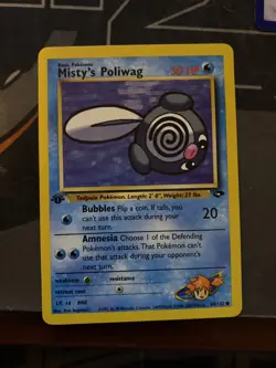 Pokemon TCG Misty's Poliwag Gym Challenge 89 Regular 1st Edition Common - Image 5