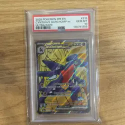 PSA 10 Cynthia's Garchomp ex 215/182 Pokemon Destined Rivals Full Art Graded - Image 1