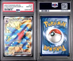 Cynthia's Garchomp EX 215/182 GEM MINT PSA 10. Pokemon S&V Destined Rivals - Image 3