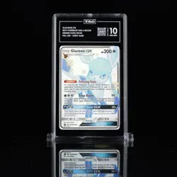 TAG 10 GEM MINT Glaceon GX SV55/SV94 Pokemon Hidden Fates Shiny Vault - Image 1