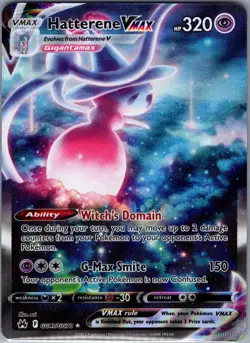 Hatterene VMAX GG47/GG70 Crown Zenith: Galarian Gallery - Pokemon Card - NM - Image 1