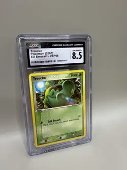 Treecko 70/106 EX Emerald CGC 8.5 Pokemon TCG 2005 Vintage Graded Slab Card - Image 2