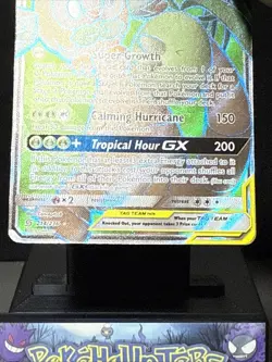 Pokemon Card Rowlet & Alolan Exeggutor GX 214/236 Unified Minds Tag Team Played - Image 4