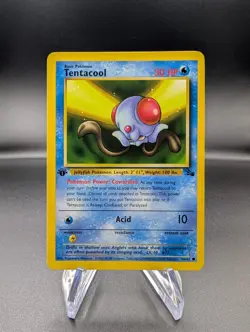 Tentacool 56/62 1st Edition - Fossil Regular - Vintage Pokemon TCG WOTC - NM/LP - Image 1