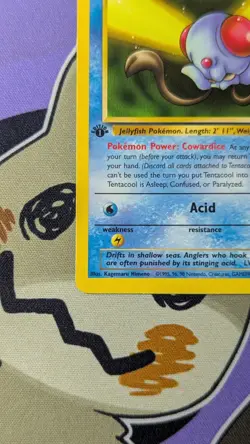 Pokemon TCG Fossil #56/62 Tentacool 1st Edition - Image 4