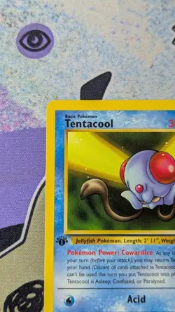 Pokemon TCG Fossil #56/62 Tentacool 1st Edition - Image 5