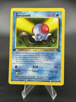 Tentacool - 56/62 - 1999 Fossil 1st Edition - WOTC - LP - Pokemon TCG - Image 1