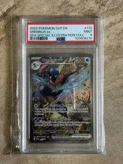Mint PSA 9 2024 Pokemon Scarlet & Violet Special Illustration Greninja EX 132 - Image 1
