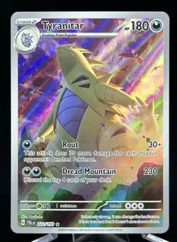 Pokemon - Tyranitar - #222/193 - Paldea Evolved - IR - Image 1