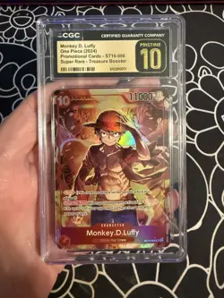One Piece Monkey.D.Luffy (Treasure Booster Set) ST10-006 Promo CGC Pristine 10 - Image 4