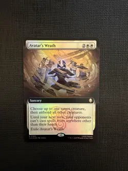 Avatar's Wrath (Extended Art Foil) Avatar: The Last Airbender Mtg TLA NM - Image 1