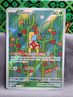 Pokemon TCG Shuckle 136/132 Holo Ultra Rare Mega Evolutions Pack Fresh Near Mint - Image 1