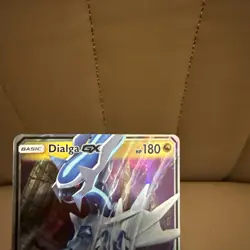 Pokemon Dialga GX TCG Sun & Moon Ultra Prism Holo Card 100/156 Rare - Image 5