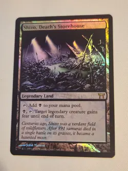 MTG Magic Champions of Kamigawa FOIL Shizo, Death's Storehouse LP - Image 1