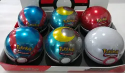 Lot of (6) Pokemon Pokeball Tins Q4 2024 - NEW & SEALED (Cosmetic Dents) - Image 1