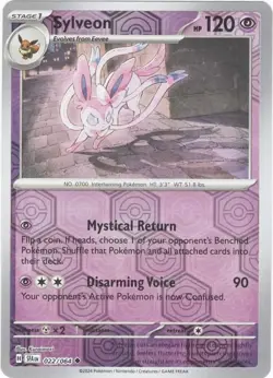 Pokemon TCG - Sylveon 022/064 - Shrouded Fable Reverse Holo SFA NM English - Image 1
