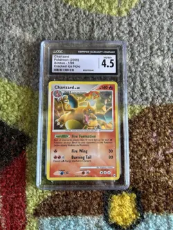 CGC 4.5 Charizard 2009 Arceus 1/99 Cracked Ice Holo Pokemon Card - Image 1