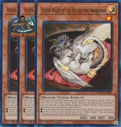 Yugioh! 3x Buster Whelp of the Destruction Swordsman MP25-EN280 Ultra Rare NM - Image 1