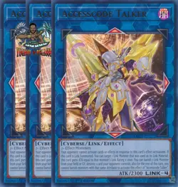 Yugioh! 3x Accesscode Talker MP25-EN272 Ultra Rare 1st Ed NM - Image 1