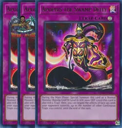 Yugioh! 3x Apophis the Swamp Deity MP25-EN292 Ultra Rare 1st Ed NM - Image 1