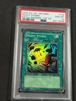 Yugioh PSA 10 Heavy Storm MRD-142 1st Edition Super Rare - Image 2