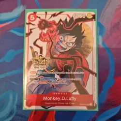 One Piece Card - Monkey D. Luffy (ST01-012) 3rd Anniversary Stamped English MINT - Image 1