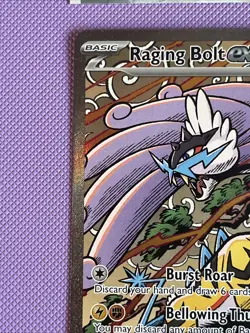 Pokemon Raging Bolt ex 166/131 Prismatic Evolutions Holo TCG Card - Image 3