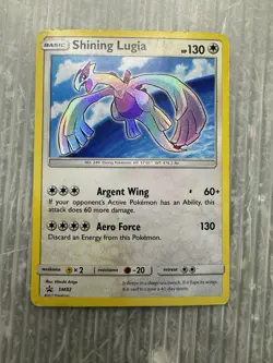 POKEMON Shining Lugia Holo Foil SM82 Promo Card Sun & Moon - Image 1