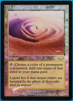 Meteor Crater FOIL Planeshift PLD Land Rare MAGIC MTG CARD (ID# 498184) ABUGames - Image 1