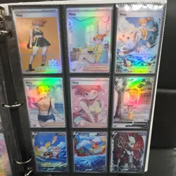 Lot of 9 Custom holo fanart mixed V Pokemon Trading Card Sleeved & Top Loaded!! - Image 1