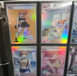 Lot of 9 Custom holo fanart mixed V Pokemon Trading Card Sleeved & Top Loaded!! - Image 2