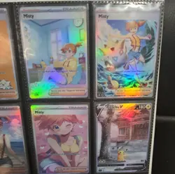Lot of 9 Custom holo fanart mixed V Pokemon Trading Card Sleeved & Top Loaded!! - Image 3