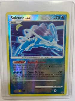 Suicune 19/132 - Secret Wonders D&P - Reverse Holo Rare - 2007 Pokemon Card LP - Image 1