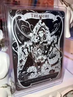 MTG Metal Treasure Token Liliana DIY Silver Japan NM - Image 1