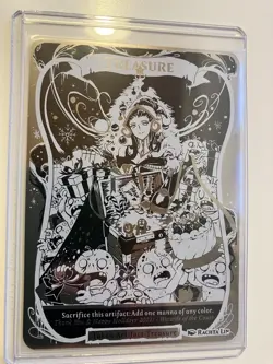 MTG Metal Treasure Token Liliana DIY Silver Japan NM - Image 3
